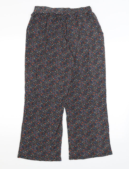 Anna Rose Womens Black Trousers Size 12 L24 in
