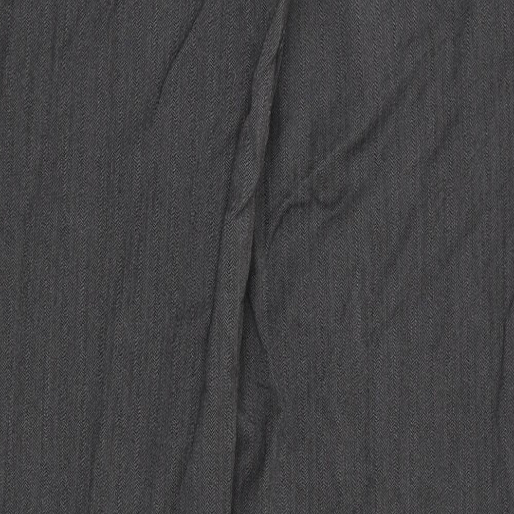 Womens UK Size 10 NEXT Regular Fit Dress Pants Grey Trousers