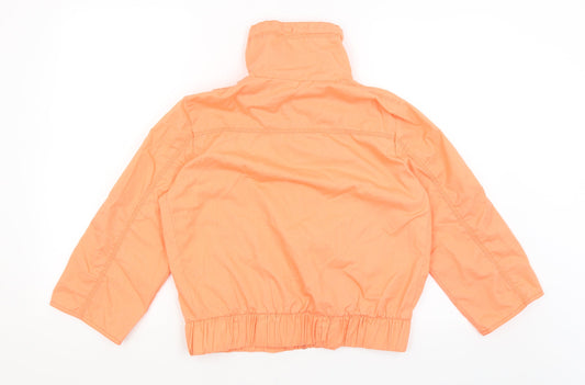 Womens UK Size 10 New Look Orange Full Zip Jumper