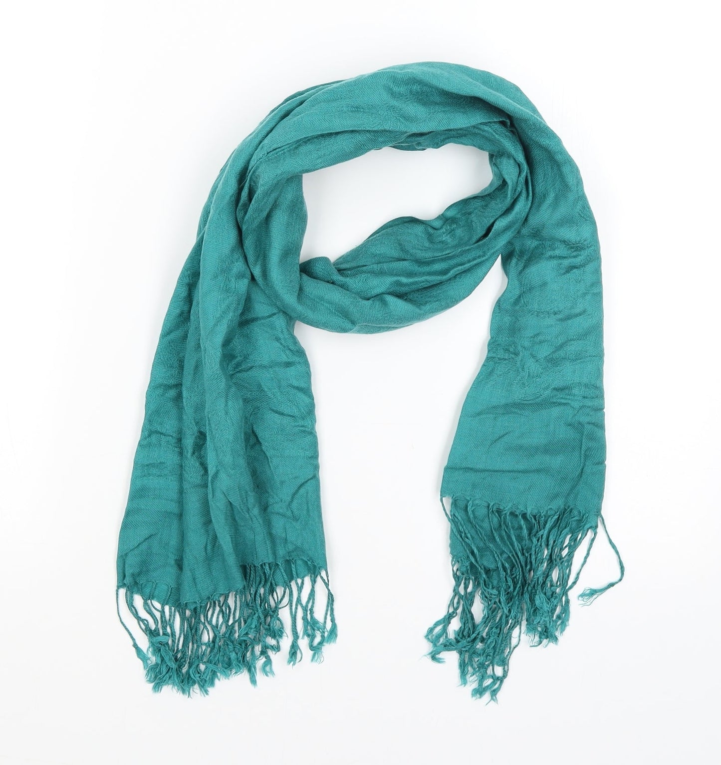 Preworn Womens Green Paisley Scarf
