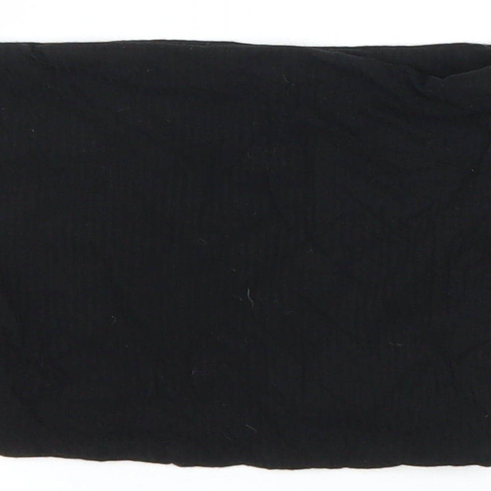 Womens UK Size 8 Topshop Black Cropped Blouse