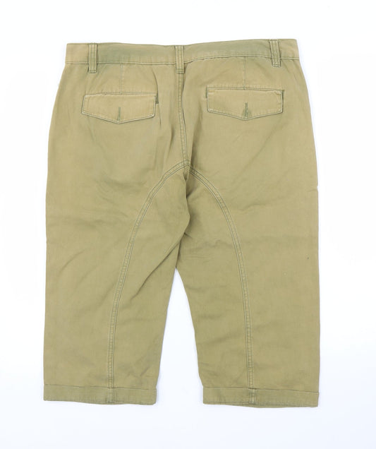 Primark Mens Beige Cropped Trousers Size 34 in