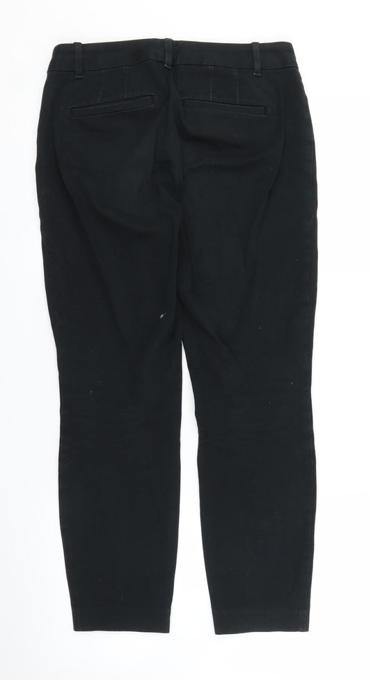 Womens UK Size 6 Gap Regular Fit Cropped Black Trousers