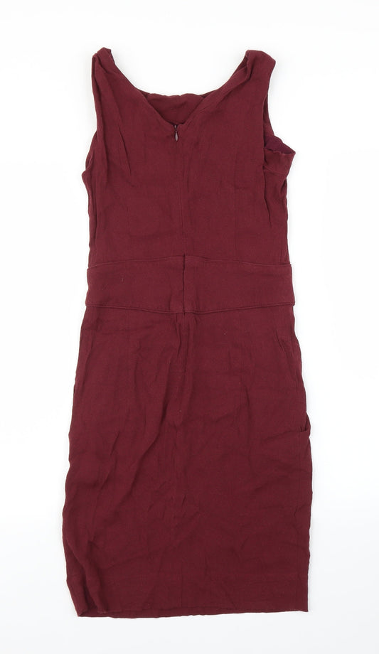 Apricot Womens Purple Sheath Size M