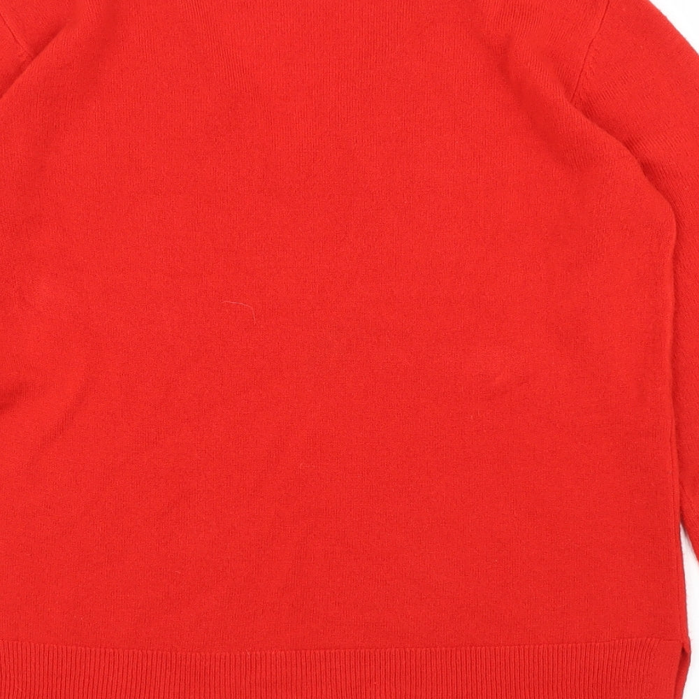 Womens UK Size 12 M&S Red Pullover Jumper