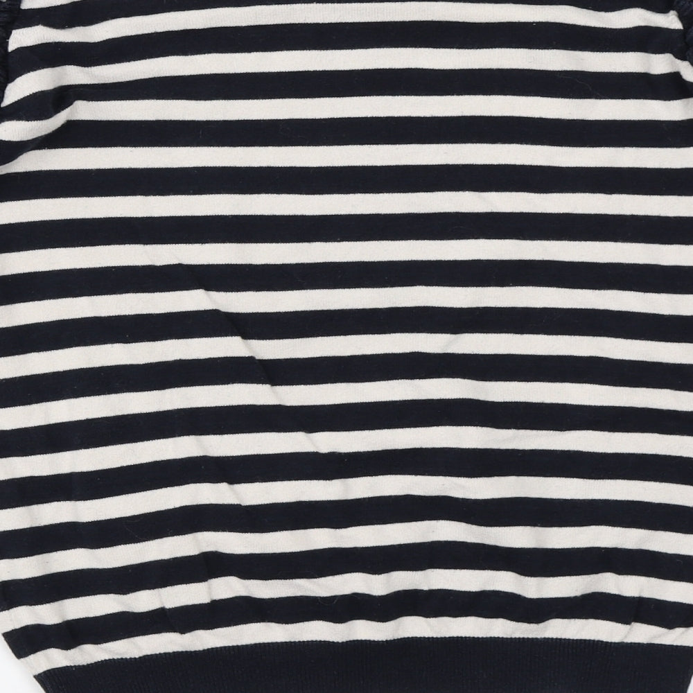 Dorothy Perkins Womens Blue Striped Pullover Jumper Size 10
