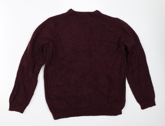 Marks and Spencer Mens Purple Pullover Jumper Size M