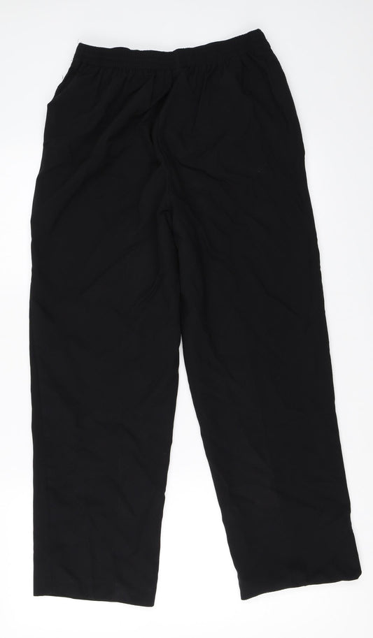 Womens UK Size 12 BHS Regular Fit Black Trousers