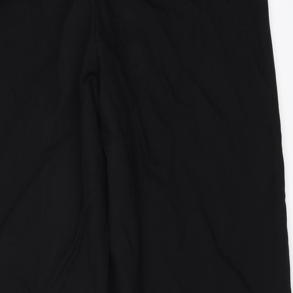 Womens UK Size 12 BHS Regular Fit Black Trousers