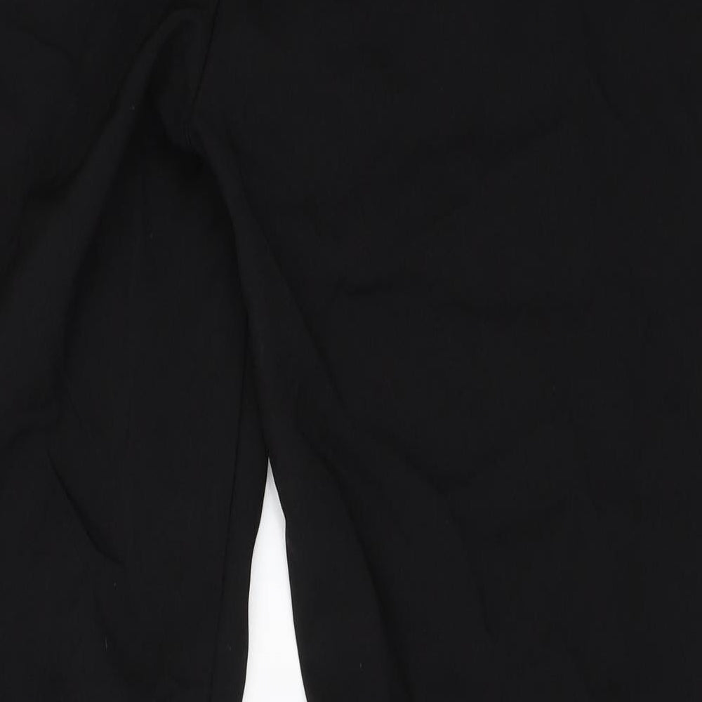 Womens UK Size 14 Papaya Regular Fit Black Trousers