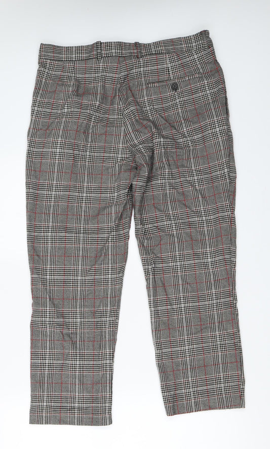 Loom Mens Grey Trousers Size 32 in L25 in