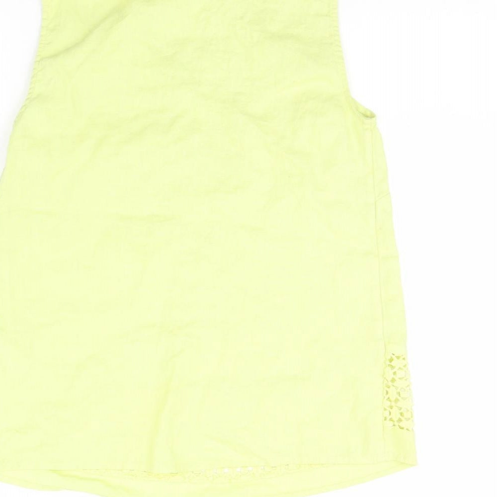 Womens UK Size 8 Monsoon Green Basic Tank