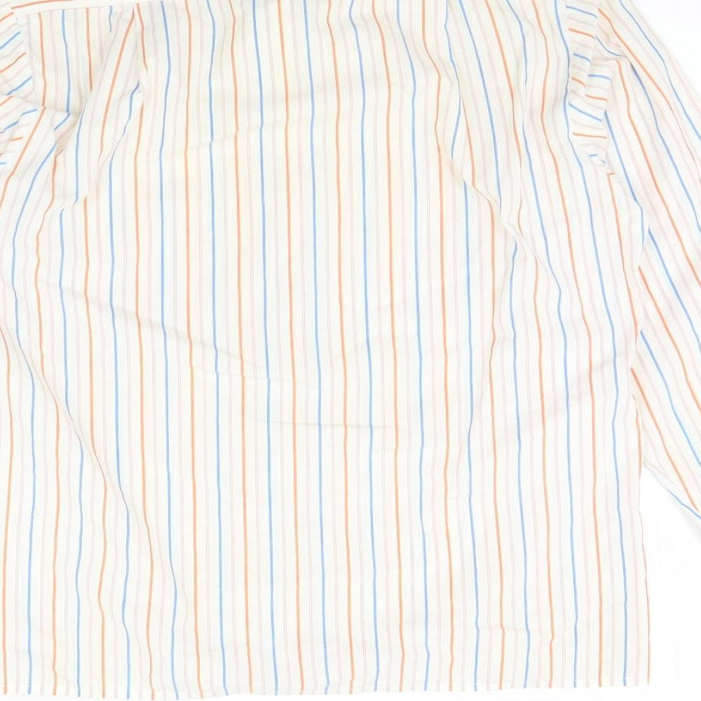 Womens UK Size 12 NEXT Ivory Basic Button-Up