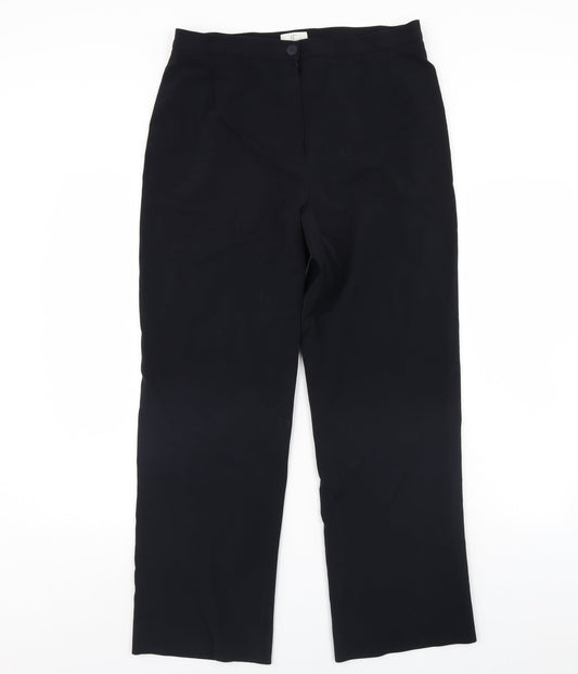 Womens UK Size 14 cc Regular Fit Blue Trousers