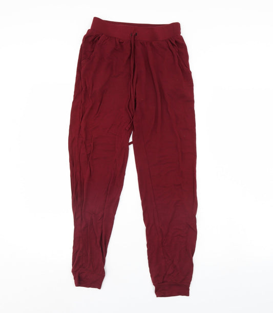 Womens UK Size 6 Primark Regular Fit Red Trousers