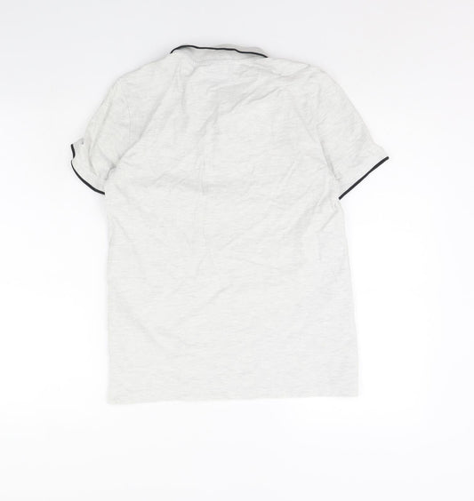 H&M Mens Grey Polo Size S