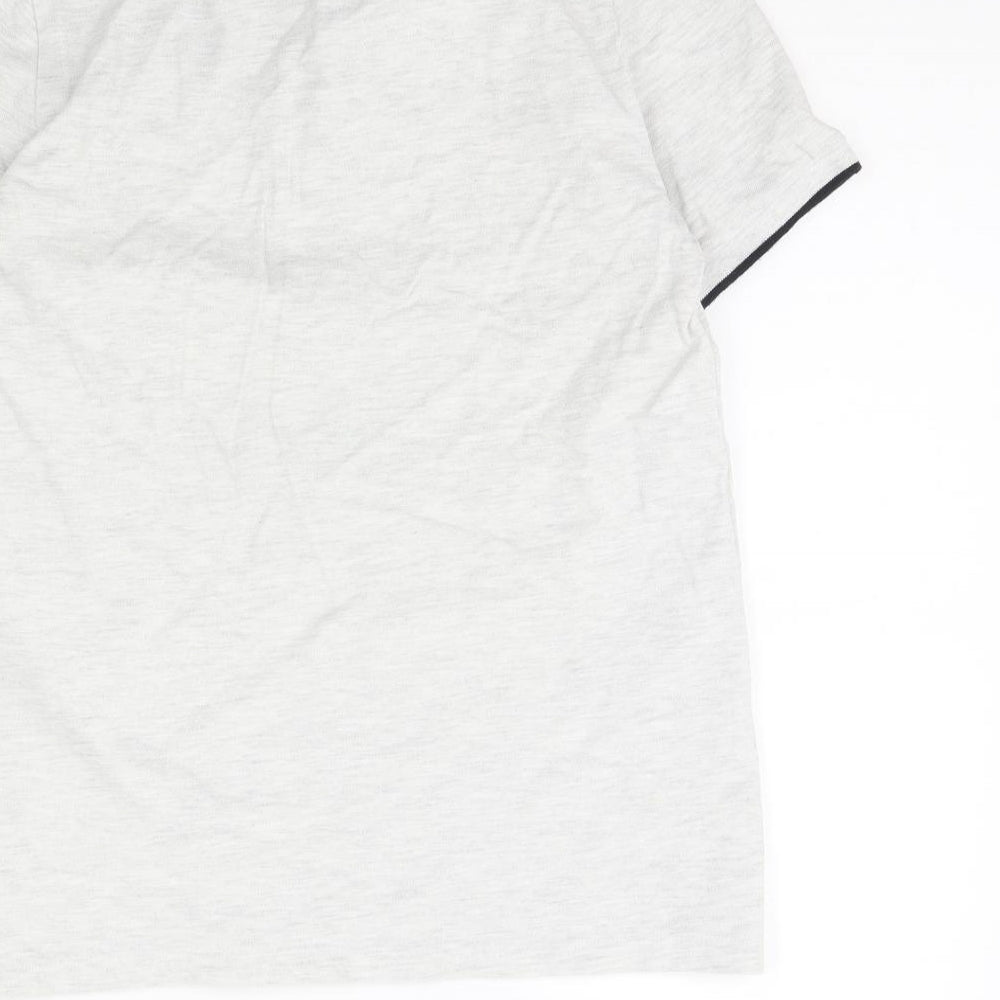 H&M Mens Grey Polo Size S