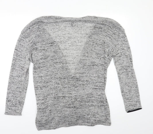 Womens UK Size M H&M Grey Cardigan Jumper