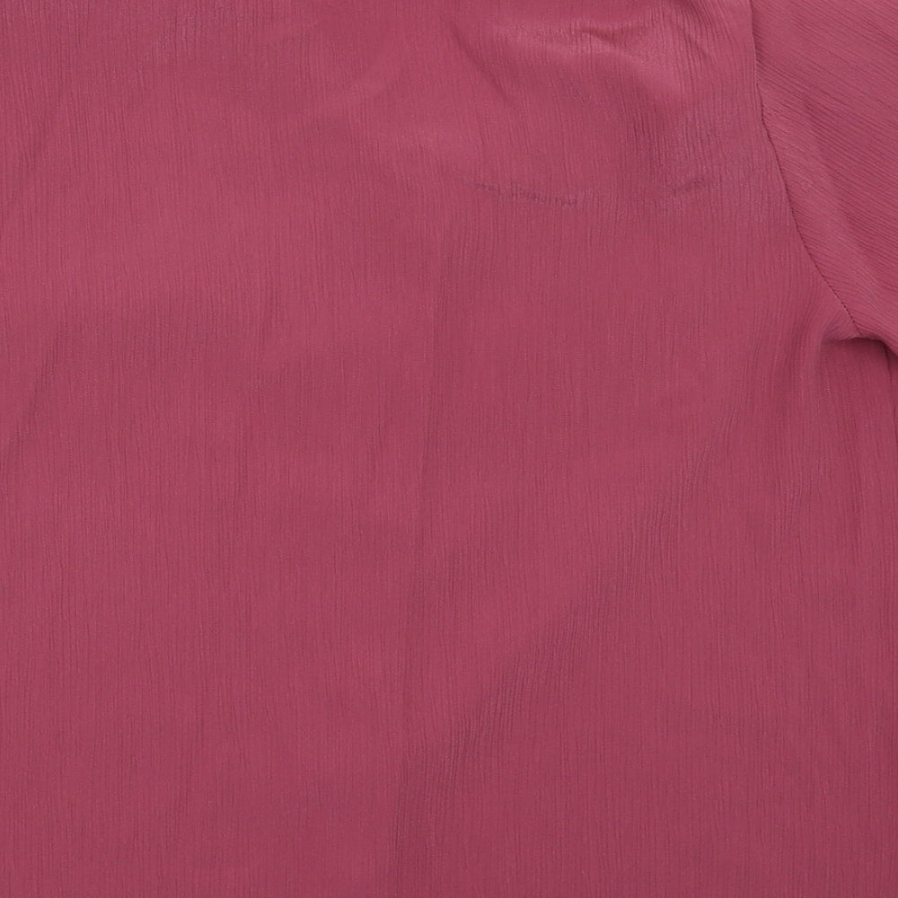Womens UK Size 14 Berketex Purple Basic Button-Up