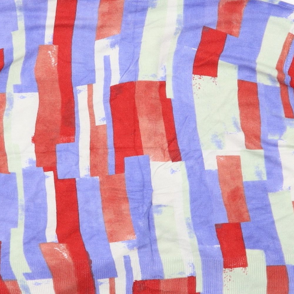 Kaleidoscope Womens Multicoloured Striped Cardigan Jumper Size 14