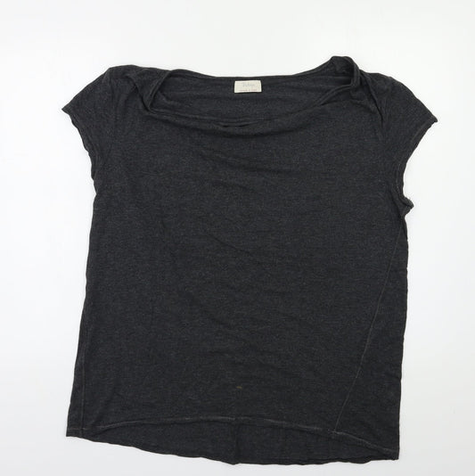 Womens UK Size 18 Wrap Grey Basic Polo