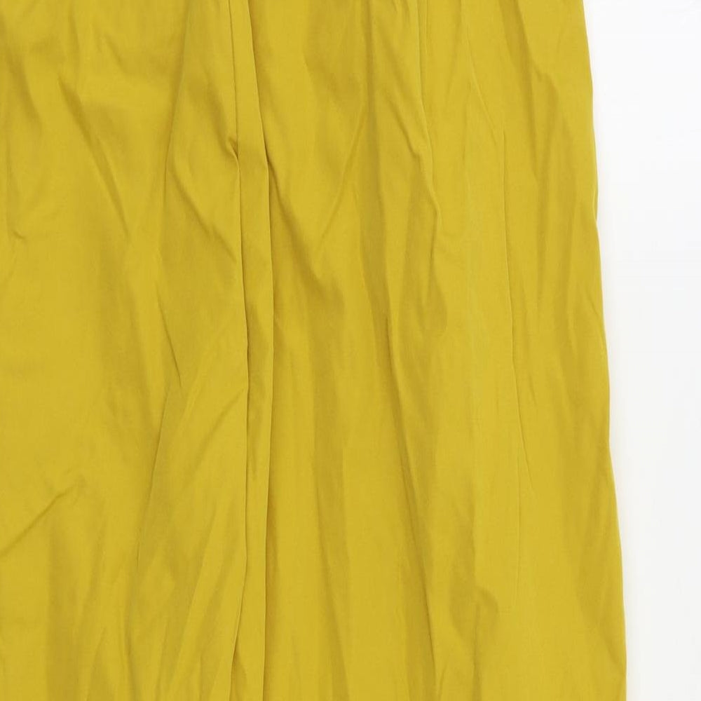 SheIn Womens Yellow Trousers Size L L27 in