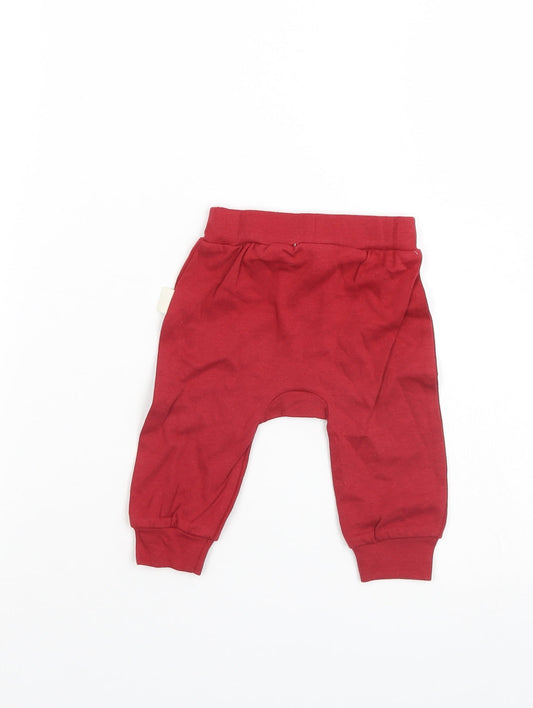 Rabbit & Bear Baby Red Sweatpants Trousers Size 0-3 Months