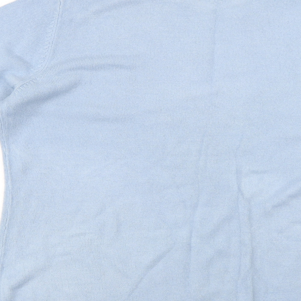 Womens UK Size 14 Papaya Blue Pullover Jumper