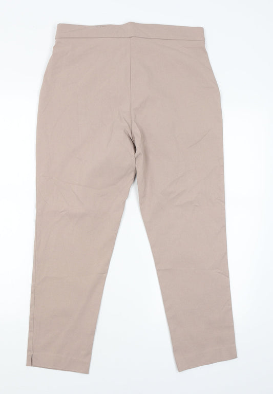 Womens UK Size 12 Preview Regular Fit Jegging Beige Trousers