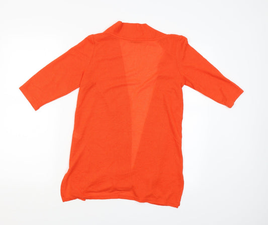 George Womens Orange Basic Blouse Size 10