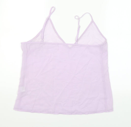 Womens UK Size 12 River Island Purple Camisole Blouse