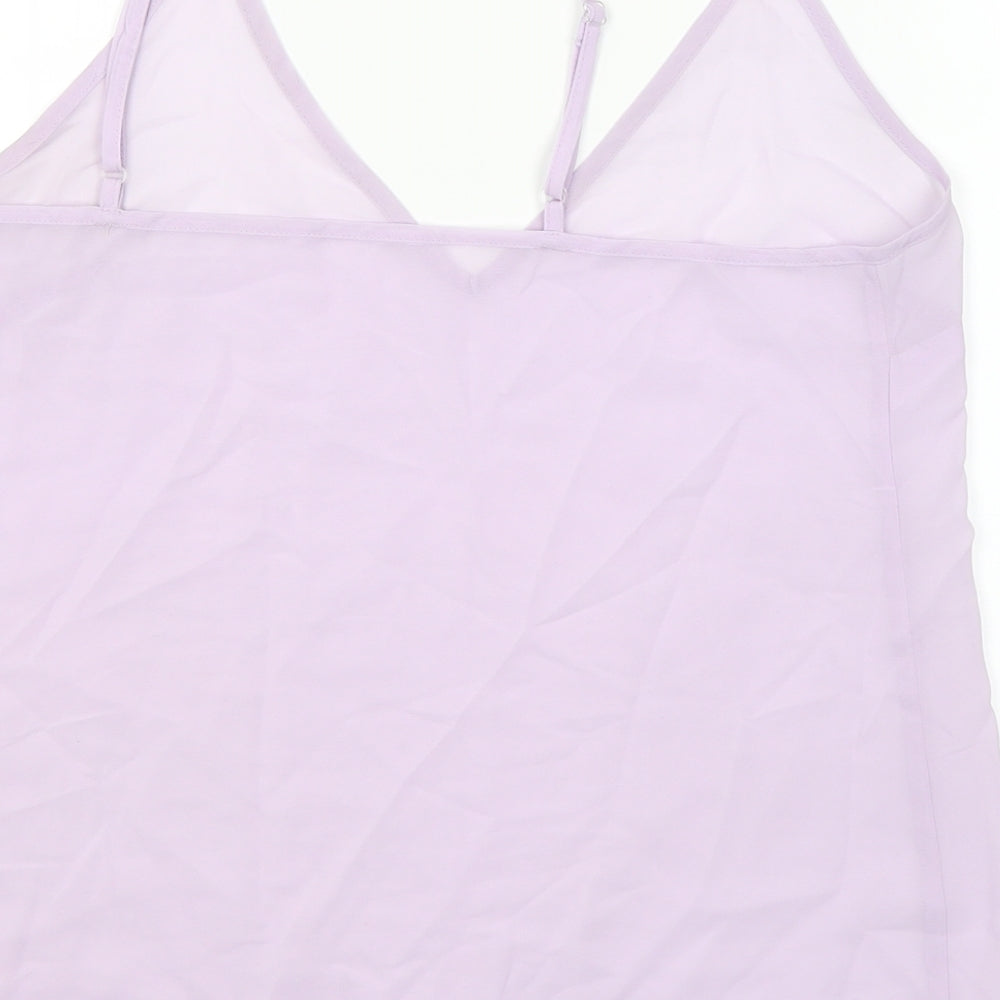 Womens UK Size 12 River Island Purple Camisole Blouse
