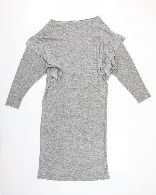 Stradivarius Womens Grey Pullover Jumper Size S