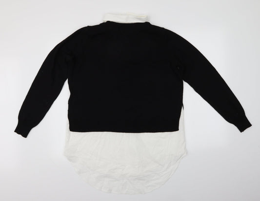 Womens UK Size M H&M Black Pullover Jumper