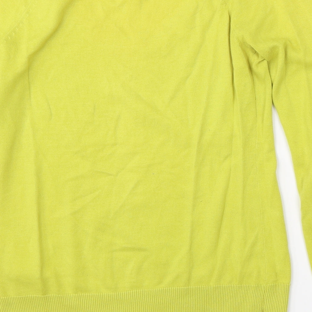 Womens UK Size S Espirit Yellow Pullover Jumper