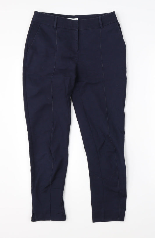 Womens UK Size 6 Warehouse Regular Fit Chino Blue Trousers