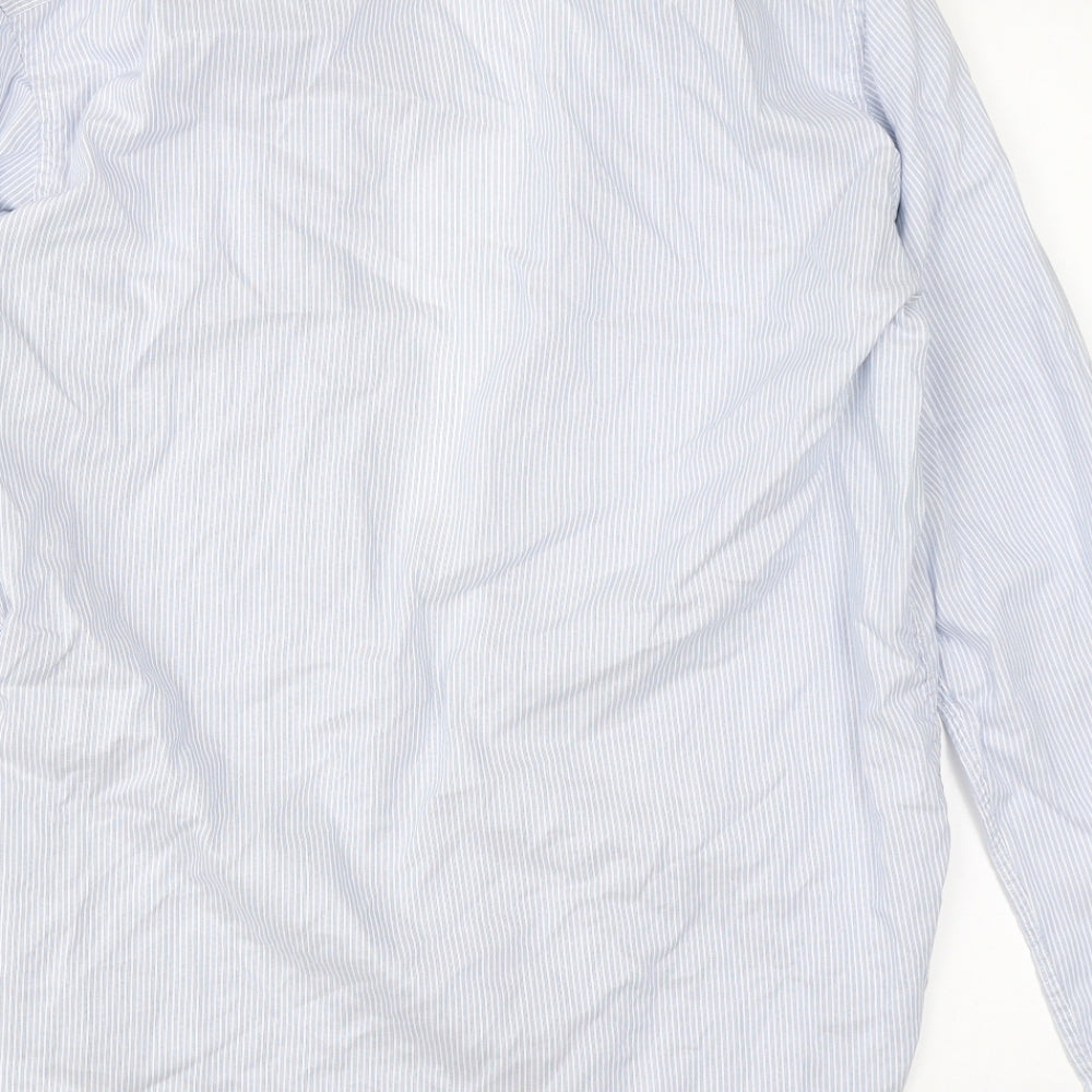 Mens UK Collar Size 42 French Connection Smart Blue Dress Shirt