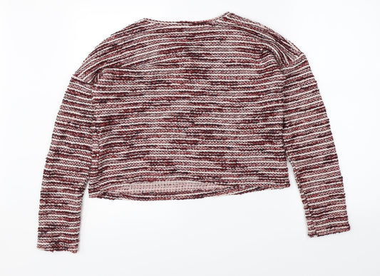 Womens UK Size S New Look Red Pullover Jumper