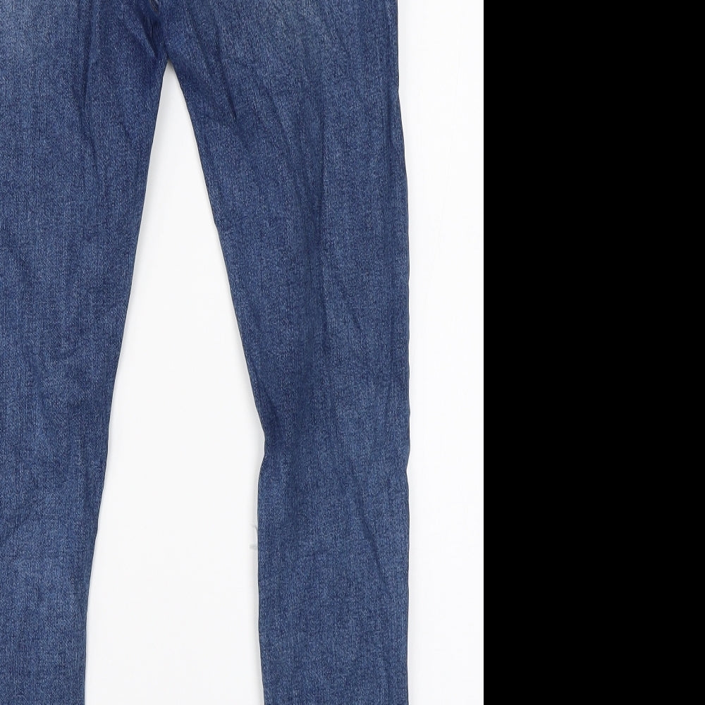 Very Womens Blue  Denim Skinny Jeans Size 10 L26 in
