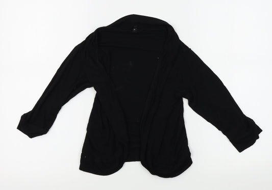Womens UK Size L Preworn Black Cardigan Jumper