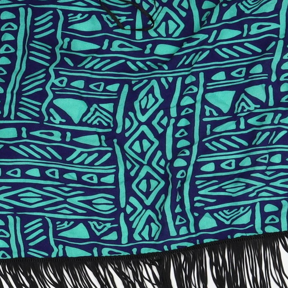 Boohoo Womens Green Geometric Cardigan Jumper Size M