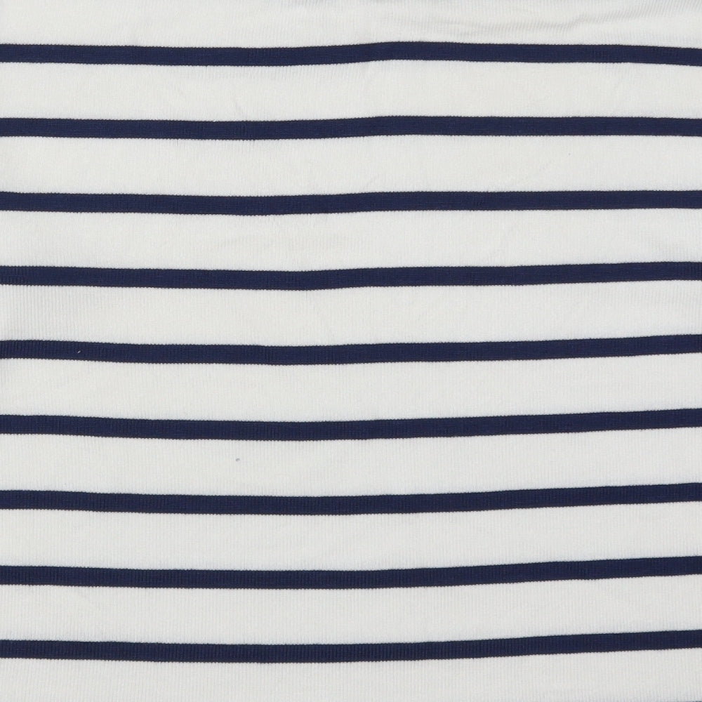 TU Womens Blue Striped Pullover Jumper Size 14