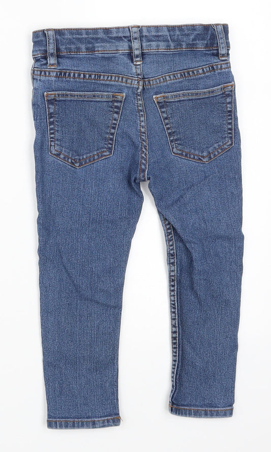 H&M Girls Blue Denim Skinny Jeans Size 3 Years