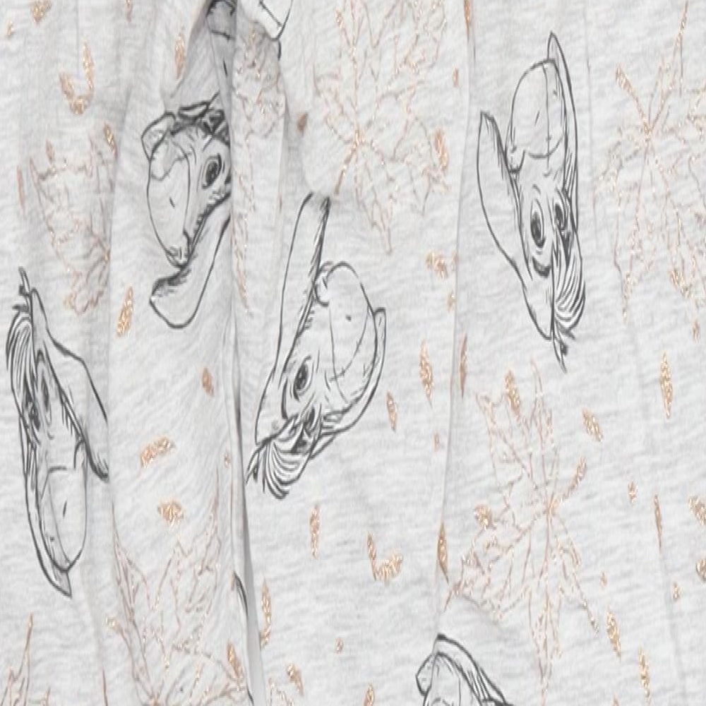 F&F Womens Grey Trousers Size 8 L27 in - Eeyore Loungewear