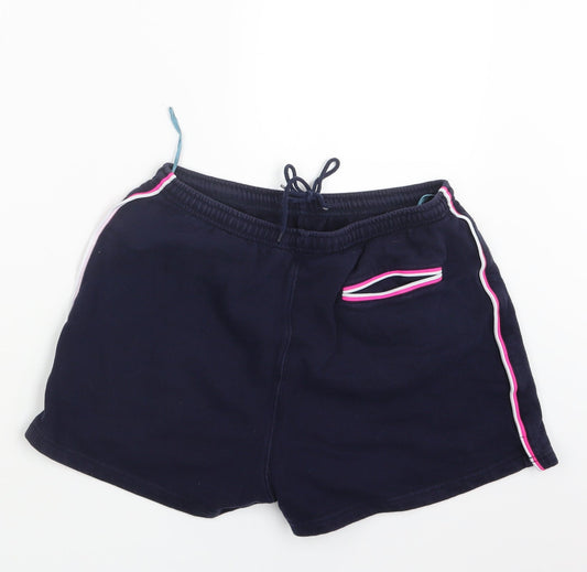 Definitions Womens Blue Boyfriend Shorts Size 10