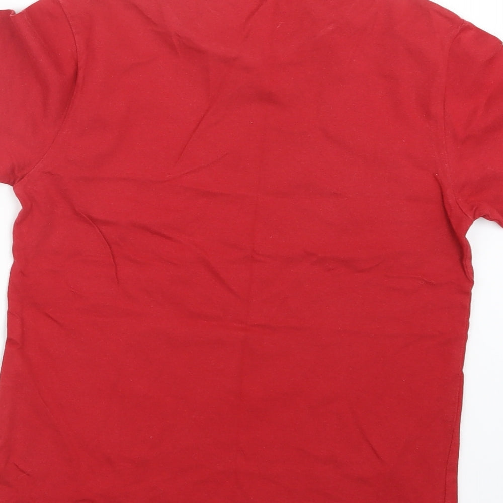 Brand and care label for Liverpool FC boys’ red basic t-shirt, size 7-8, years - liverpool fc