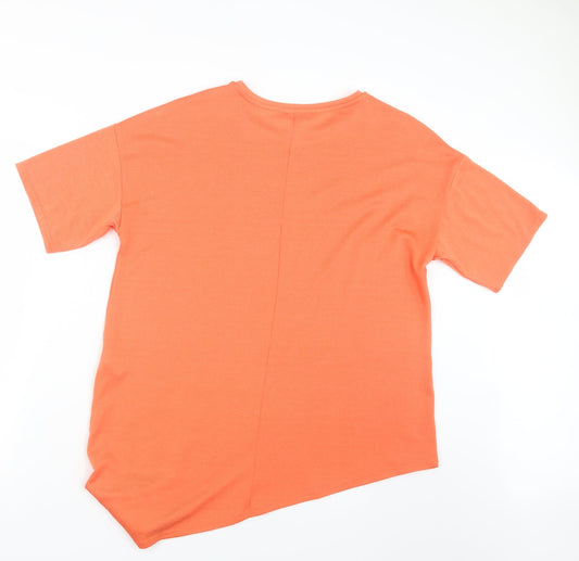 George Womens Orange Pullover Jumper Size 16