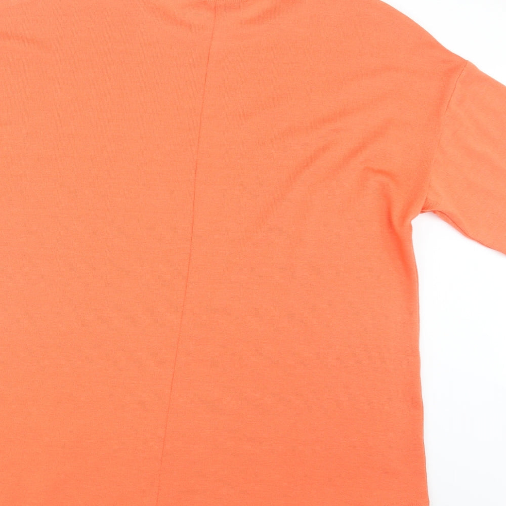George Womens Orange Pullover Jumper Size 16