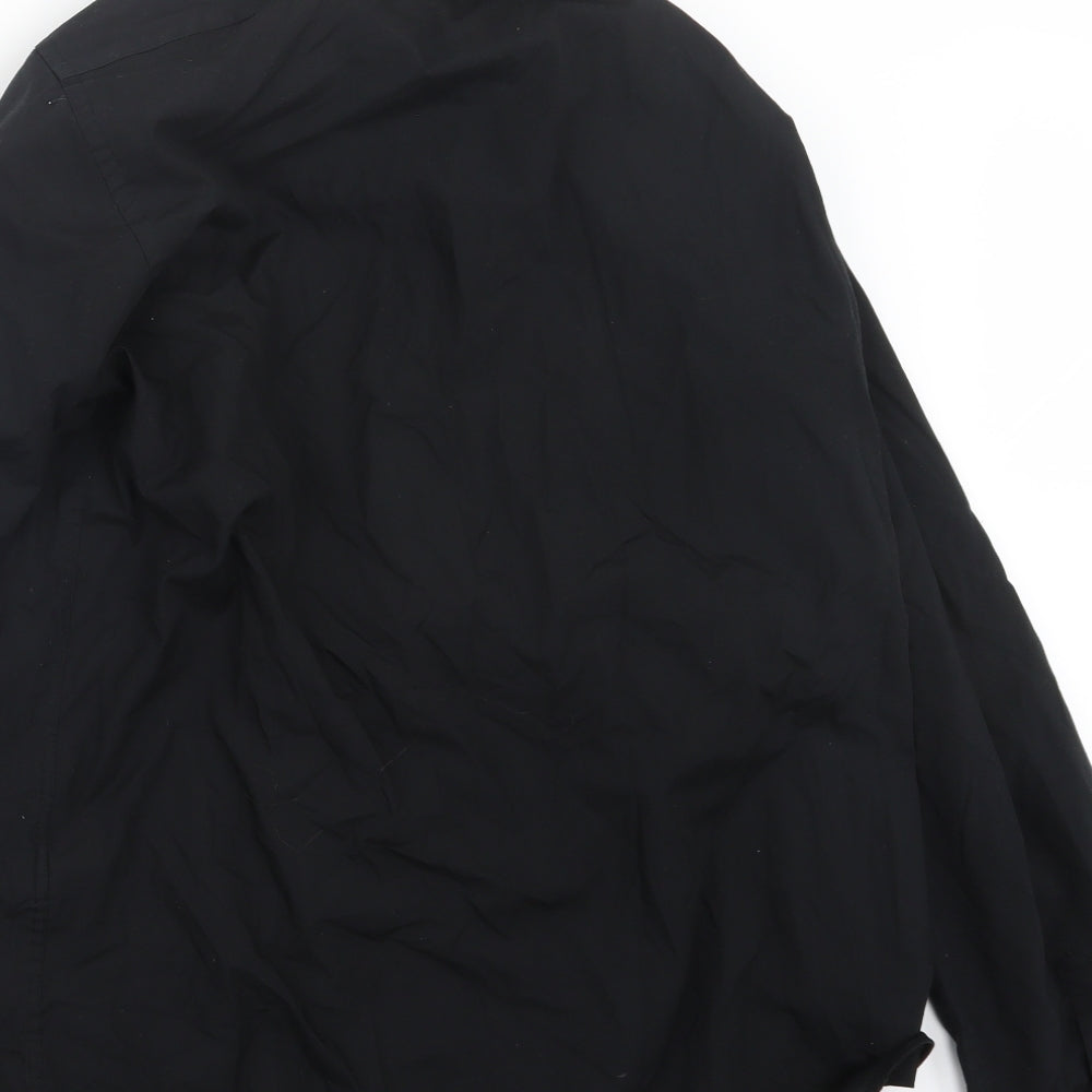Primark Mens Black Button-Up Size 17