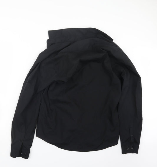 Primark Mens Black Button-Up Size 16